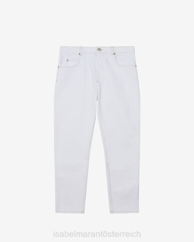 Kleidung Isabel Marant Nea Slim-Jeans Weiß Frauen 688F3
