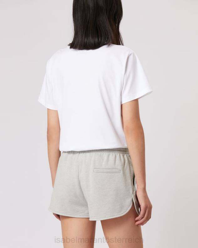 Kleidung Isabel Marant T-Shirt aus Baumwolle mit Aby-Logo Weiß Frauen 688F444