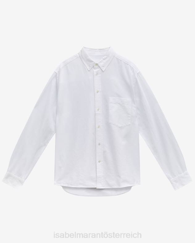 Kleidung Isabel Marant Jasolo-Baumwollhemd Weiß Männer 688F1351