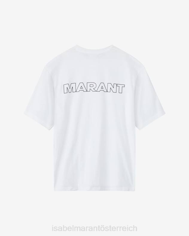 Kleidung Isabel Marant T-Shirt „Marant“ von Guizy aus Baumwolle Weiß Männer 688F1292