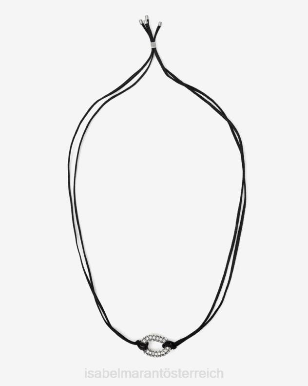 Zubehörteil Isabel Marant Funky Ring-Halskette transparent/silber unisex 688F1167