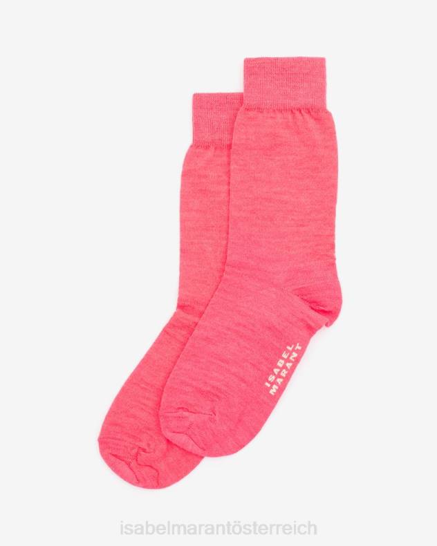 Zubehörteil Isabel Marant Silvi-Socken Neon Pink unisex 688F1259