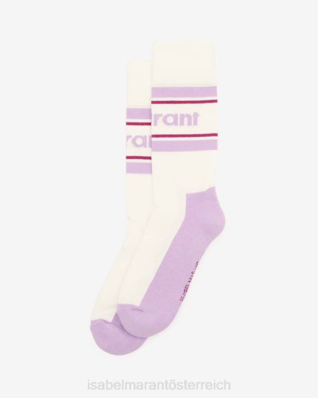 Zubehörteil Isabel Marant Socken mit Donel-Logo mauve unisex 688F1262