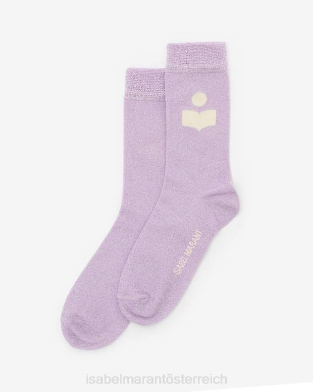 Zubehörteil Isabel Marant Socken mit Slazia-Logo lila unisex 688F1263